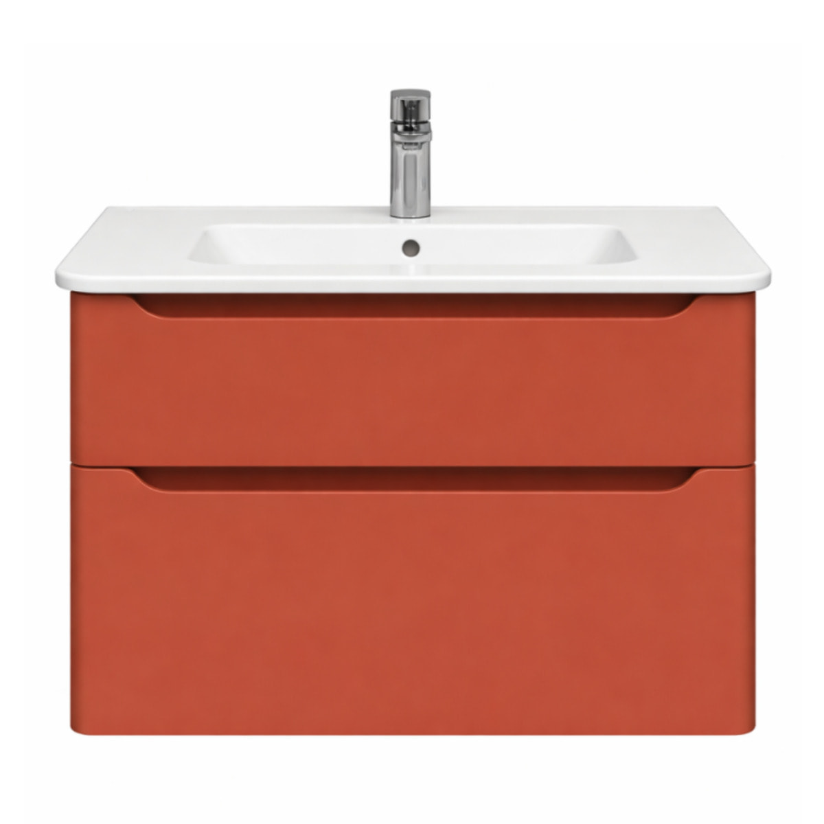 Meuble vasque supendu VITRA Sento Round Terracotta mat