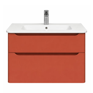 Meuble vasque supendu VITRA Sento Round Terracotta mat