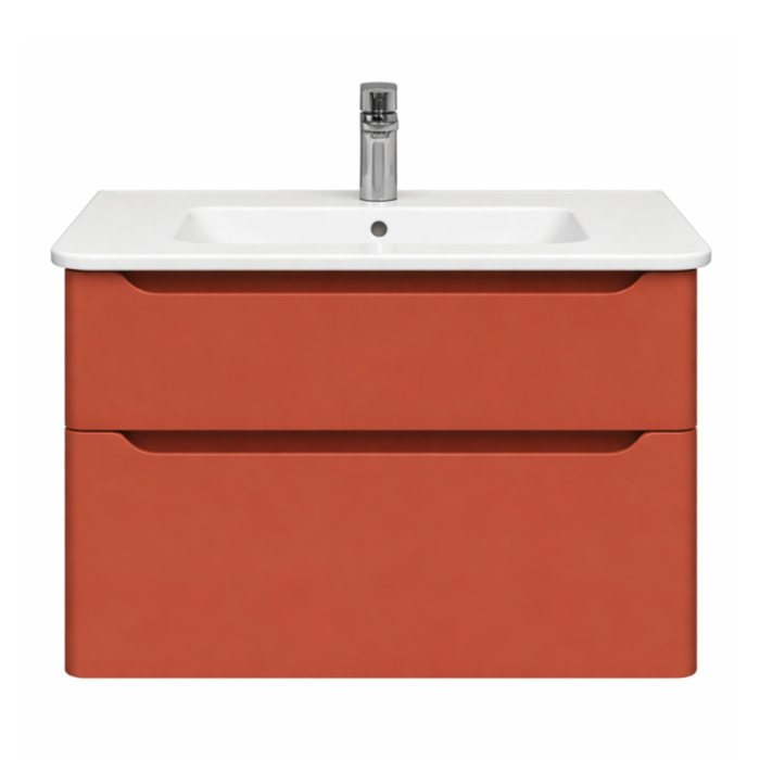 Meuble vasque supendu VITRA Sento Round Terracotta mat