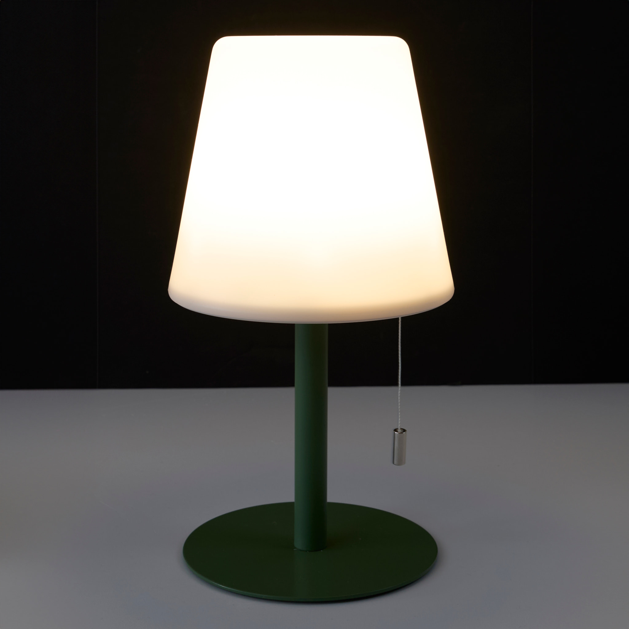 Lampe De Table Vert Rechargeable Usb Ip44 H30cm