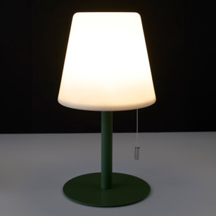 Lampe De Table Vert Rechargeable Usb Ip44 H30cm