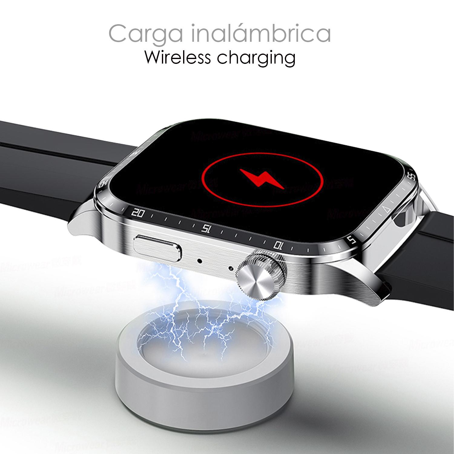 Smartwatch GT4 con schermo 1.9, corona girevole multifunzione, pressione arteriosa, ECG e notifiche. Cinturino in pelle.