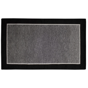 TAPPETO ARREDO DIS.ROMA NERO CHIARO 65X115 CM CON ANTISCIVOLO