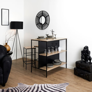 TABLE ILOT 2 TABOURETS LOKA