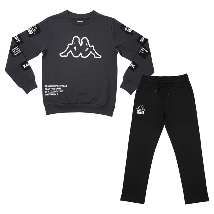 Tuta Ragazzo KAPPA 8 - 16 Anni Cotone Felpato