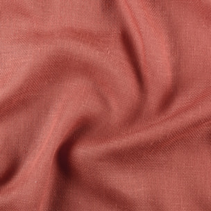 Rideau tamisant à œillets polylin satin - Orange corail