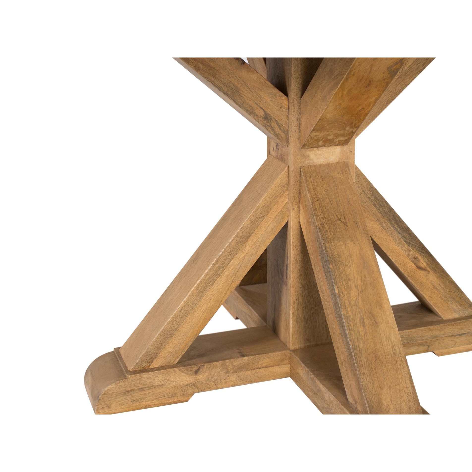 Mesas de Comedor de Madera de Mango 150 Cm Estilo Rústico Moderno