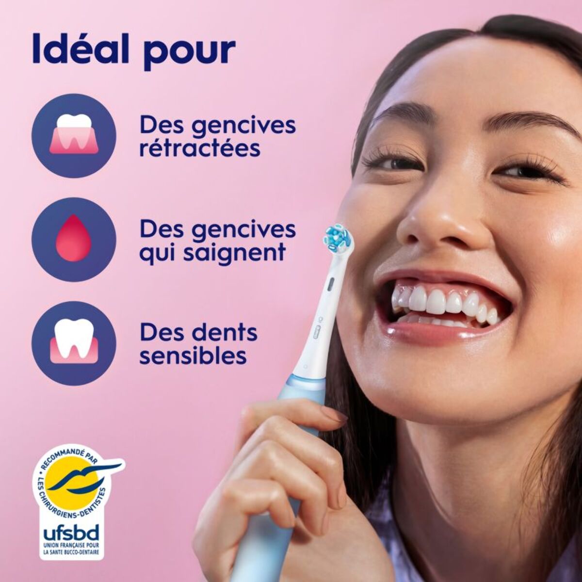 Brosse à dents électrique ORAL-B iO3 Series Ice Blue