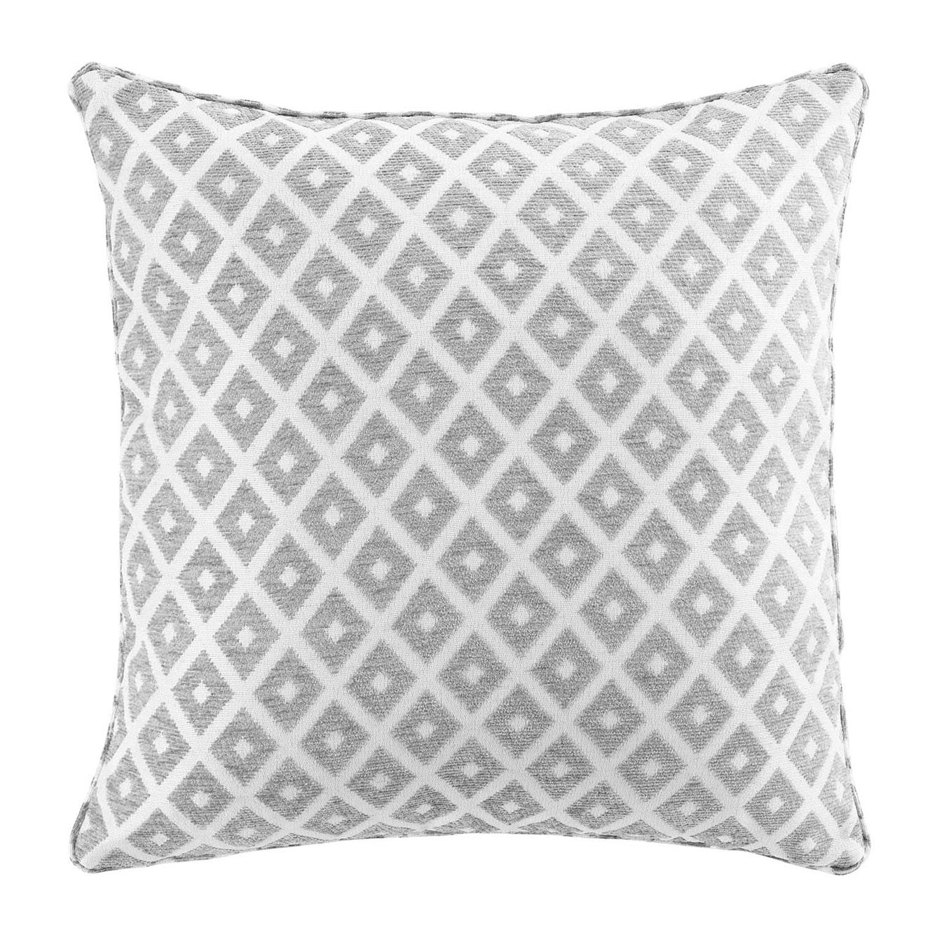 Coussin déhoussable en jacquard - Gris