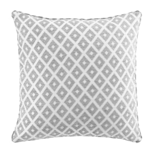 Coussin déhoussable en jacquard - Gris