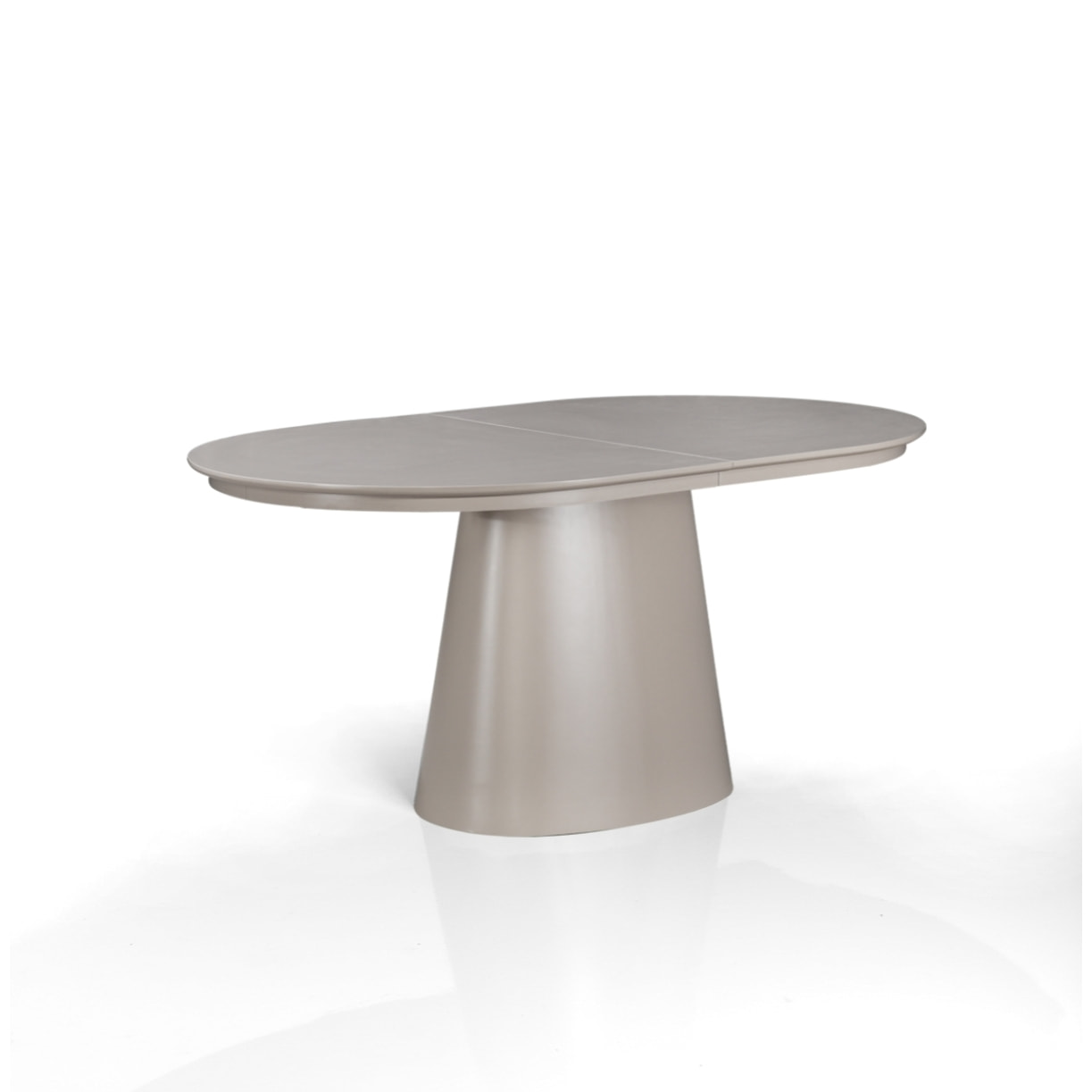 Table à manger extensible Tomasucci RAUMA, en MDF, taupe, 160/200/240 × 100 × 75,5 cm