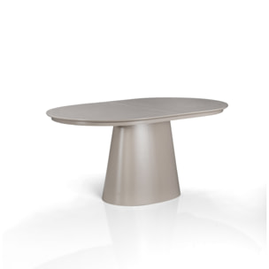 Table à manger extensible Tomasucci RAUMA, en MDF, taupe, 160/200/240 × 100 × 75,5 cm
