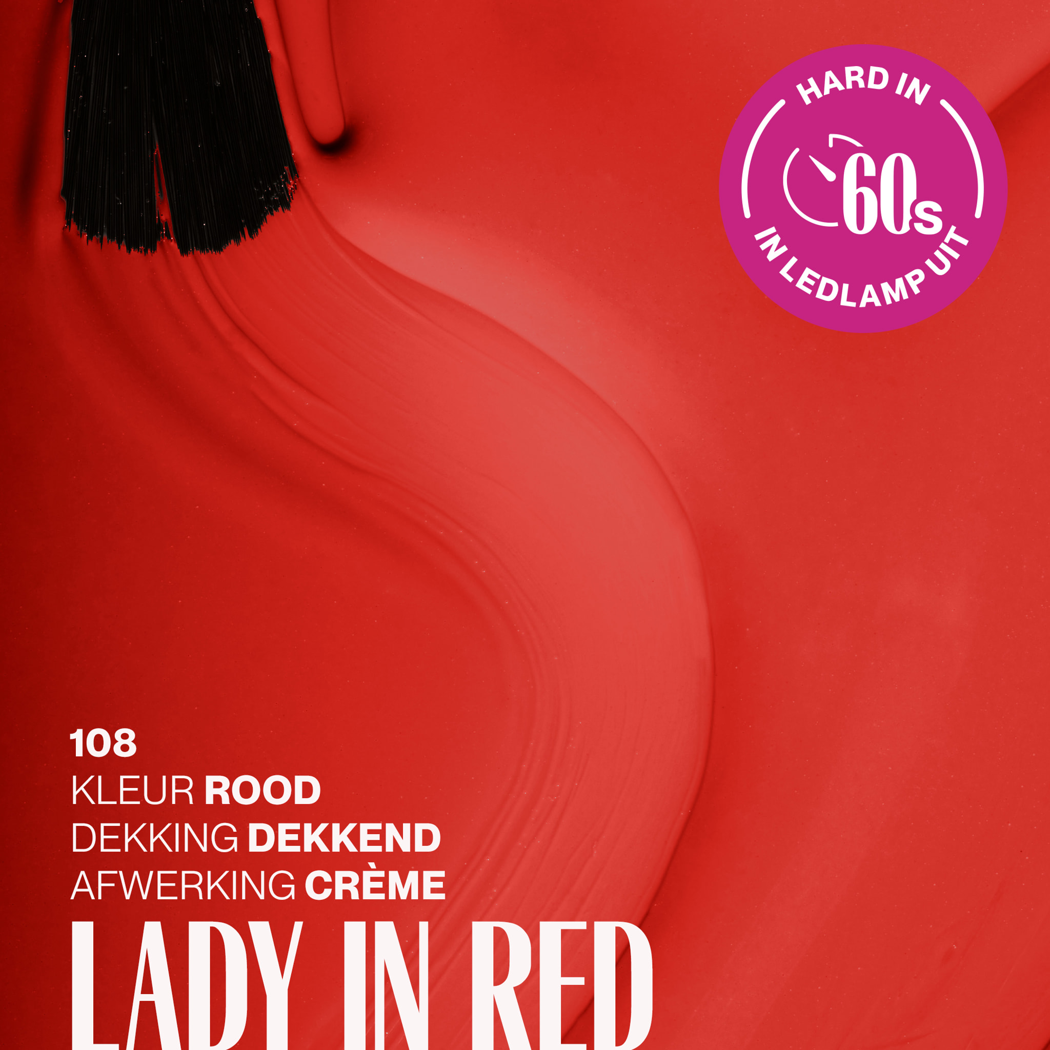 Vernis semi-permanent - 108 Lady in Red - 15 ml