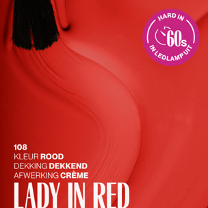 Vernis semi-permanent - 108 Lady in Red - 15 ml