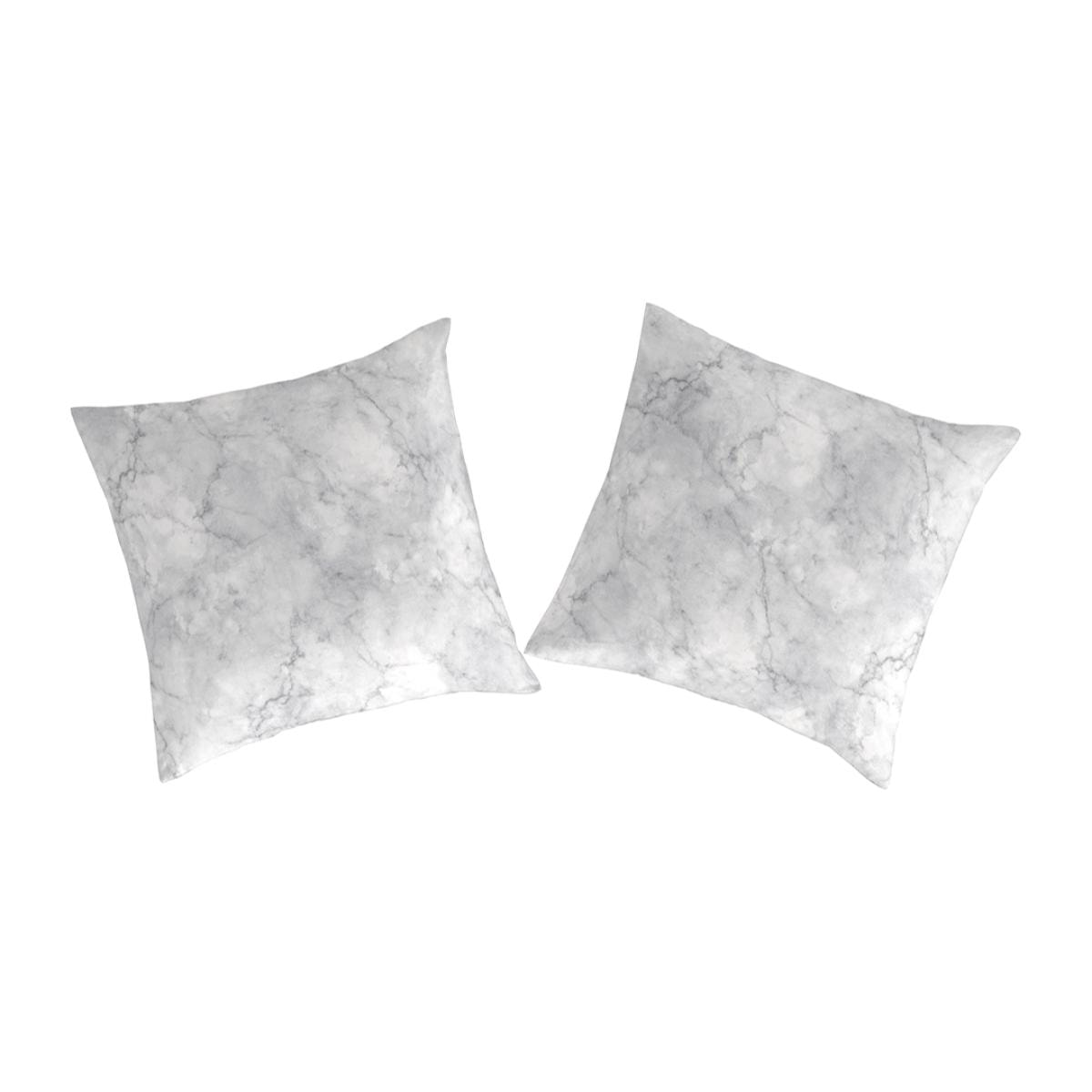 2 Fundas de almohada 100% algodón percal MACALE 65x65 cm gris