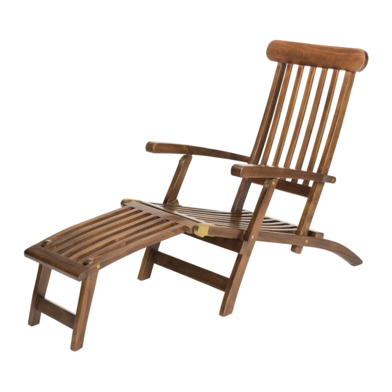 MAEVA - Chaise longue de jardin en bois teck huilé