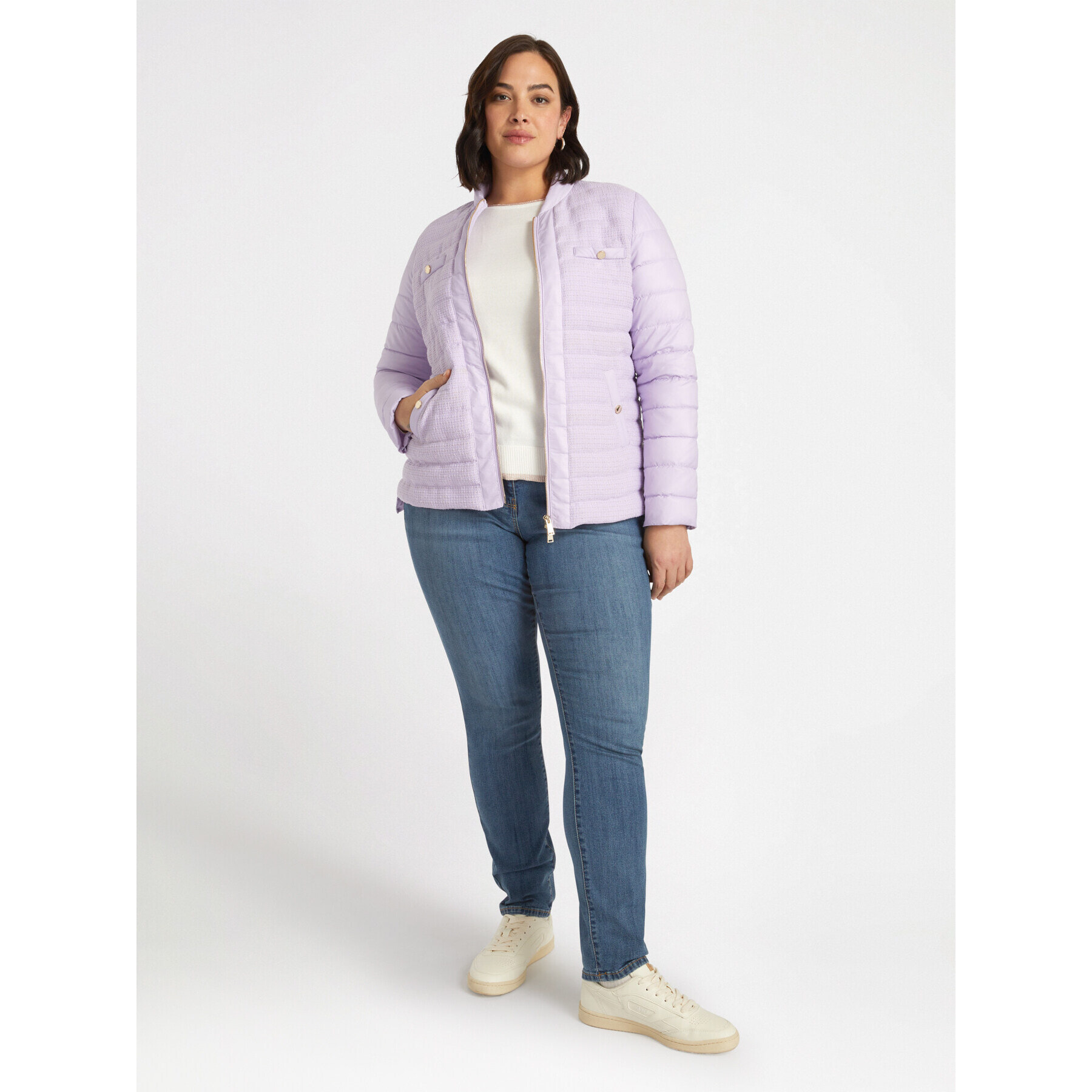 Fiorella Rubino - Plumífero con acolchado Sorona® Aura - Violeta