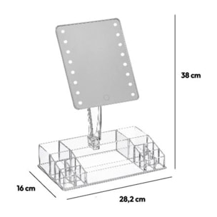 Miroir led 14 compartiments Transparent Selena