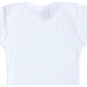 Body bebé manga corta calado ositos