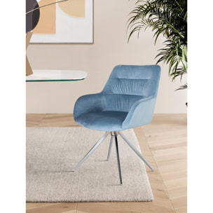 Sillón de Terciopelo 55 Cm Estilo Contemporáneo