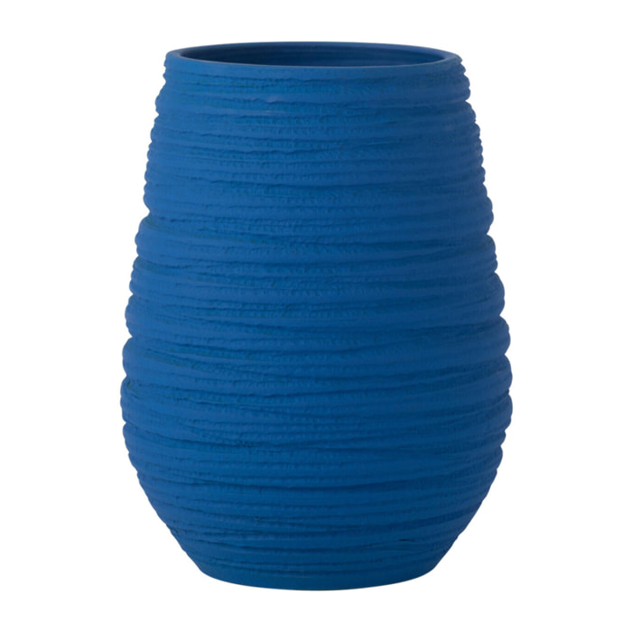 J-Line cache-pot Fiesta - céramique - bleu - medium