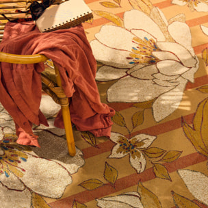 LIDO - Tapis intérieur/extérieur à motif floraux multicolores