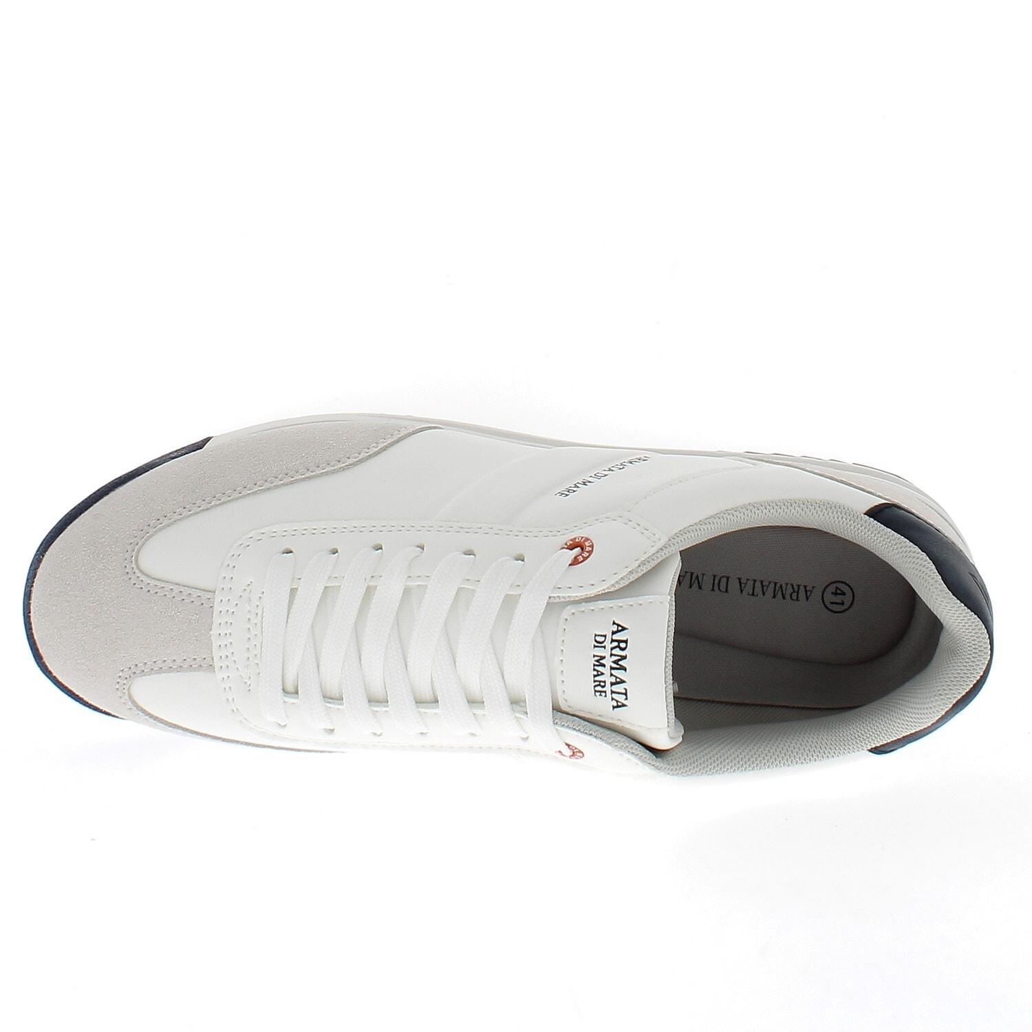 Armata di Mare Scarpe Uomo Sneakers Casual Stringate con Soletta Rimovibile in Memory Foam AMU 1D943 Off White