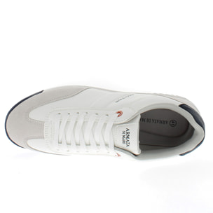 Armata di Mare Scarpe Uomo Sneakers Casual Stringate con Soletta Rimovibile in Memory Foam AMU 1D943 Off White