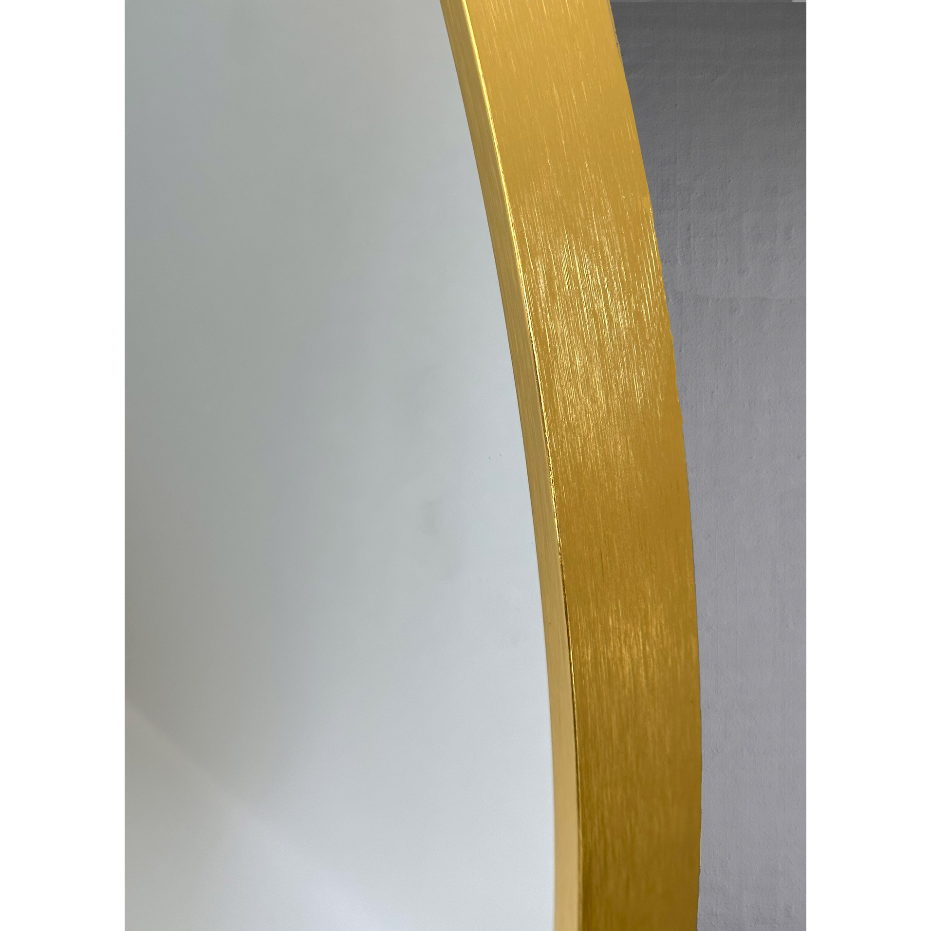 Espejo redondo Halo aluminio dorado 60x60x5 cm