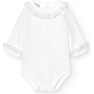 Body bebé manga larga cuello batista
