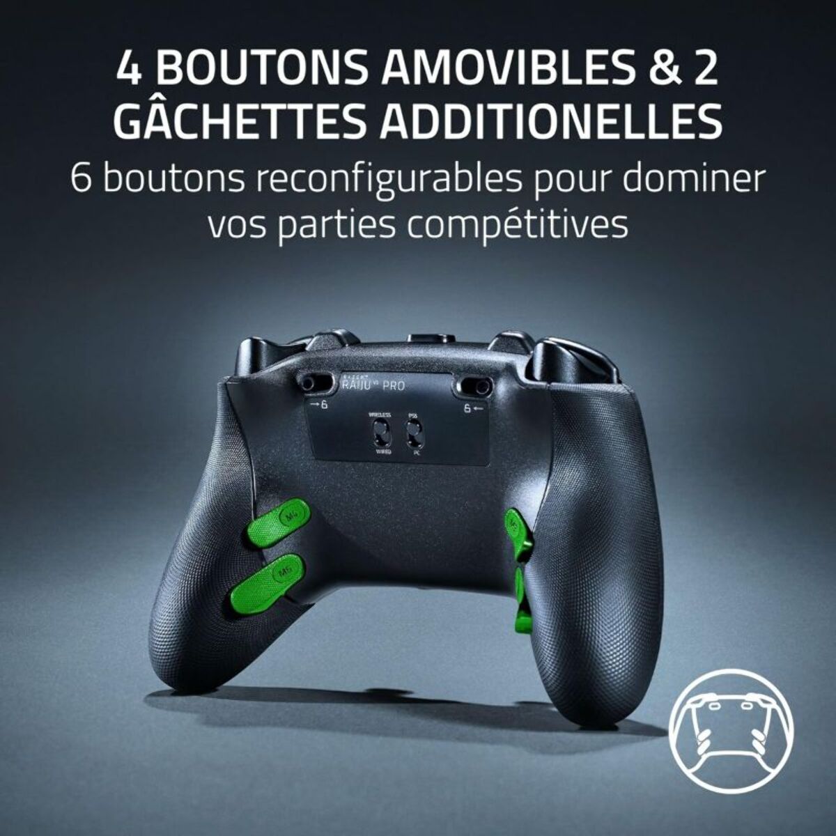 Manette RAZER Raiju V3 Pro Noir