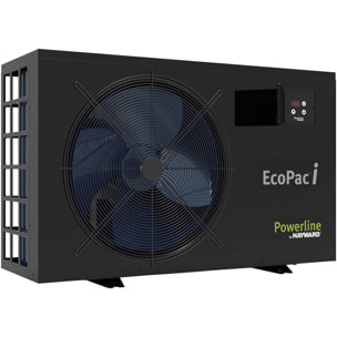Pompe à chaleur pour piscine 8kw - inverter -"Ecopac by Hayward" - Noir