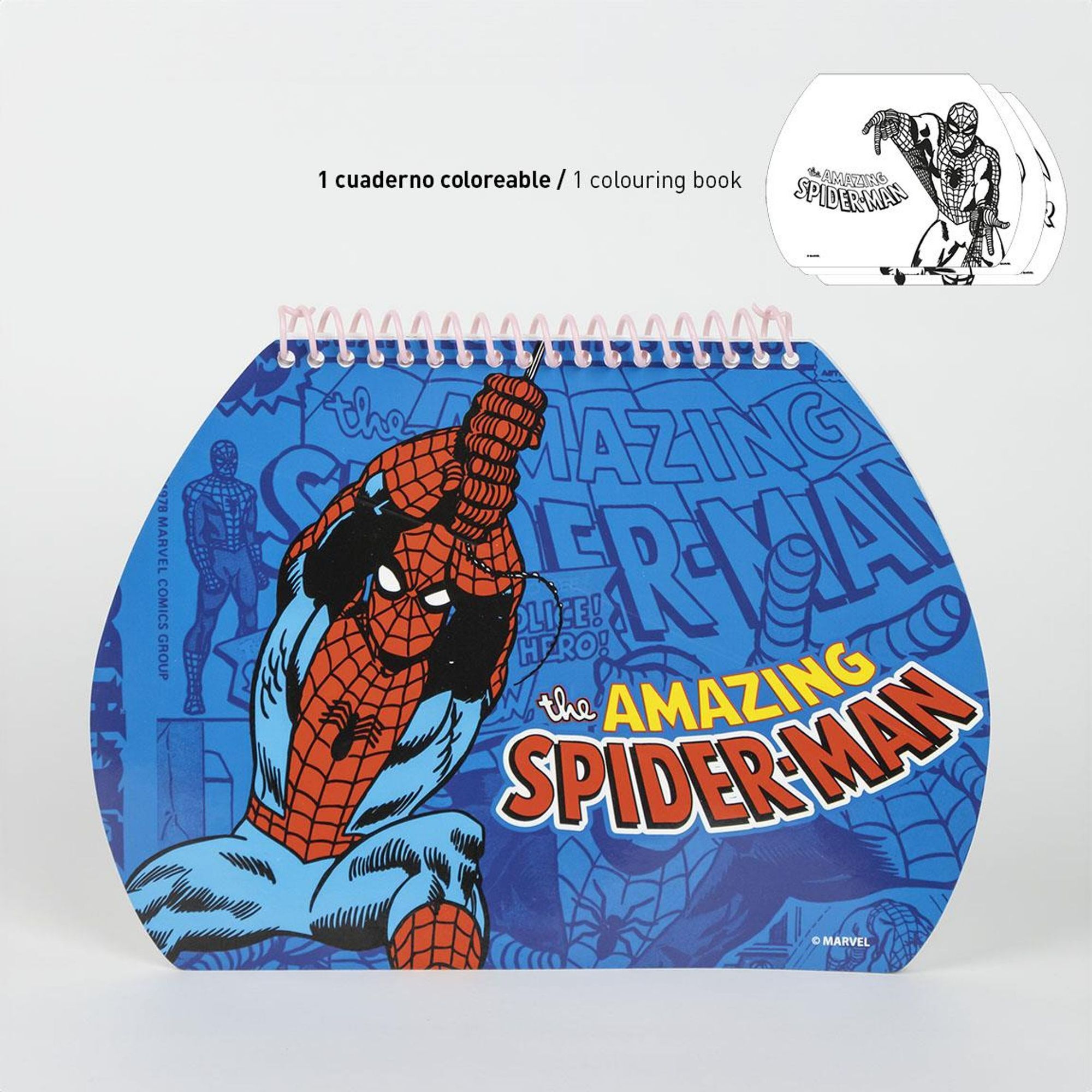 Set Papelería Coloreable Maletín Marvel