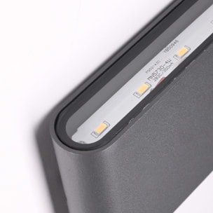 Forlight Aplique Ip54 Slim Led 3,9W 3000K Gris Urbano 268Lm