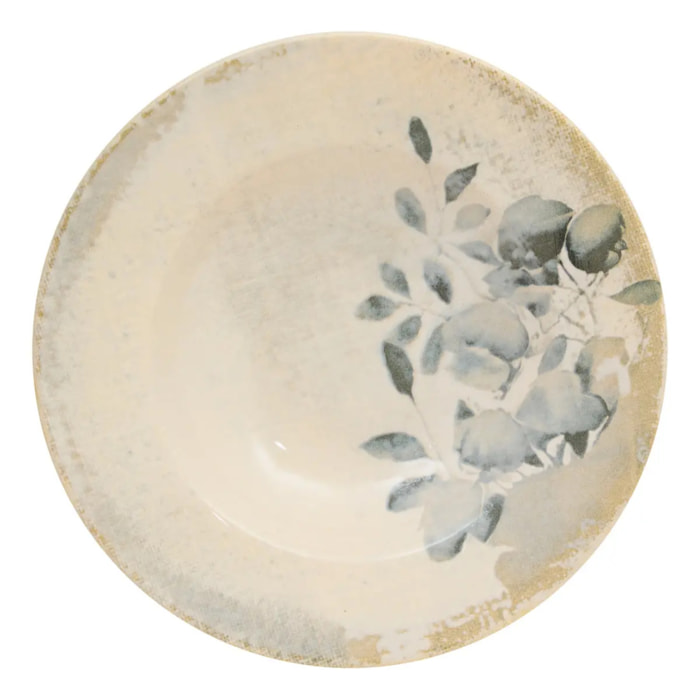 Assiette pâtes Silvia D28cm gris