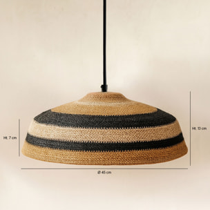 Suspension en jonc de mer naturel et ocre TRINIDAD