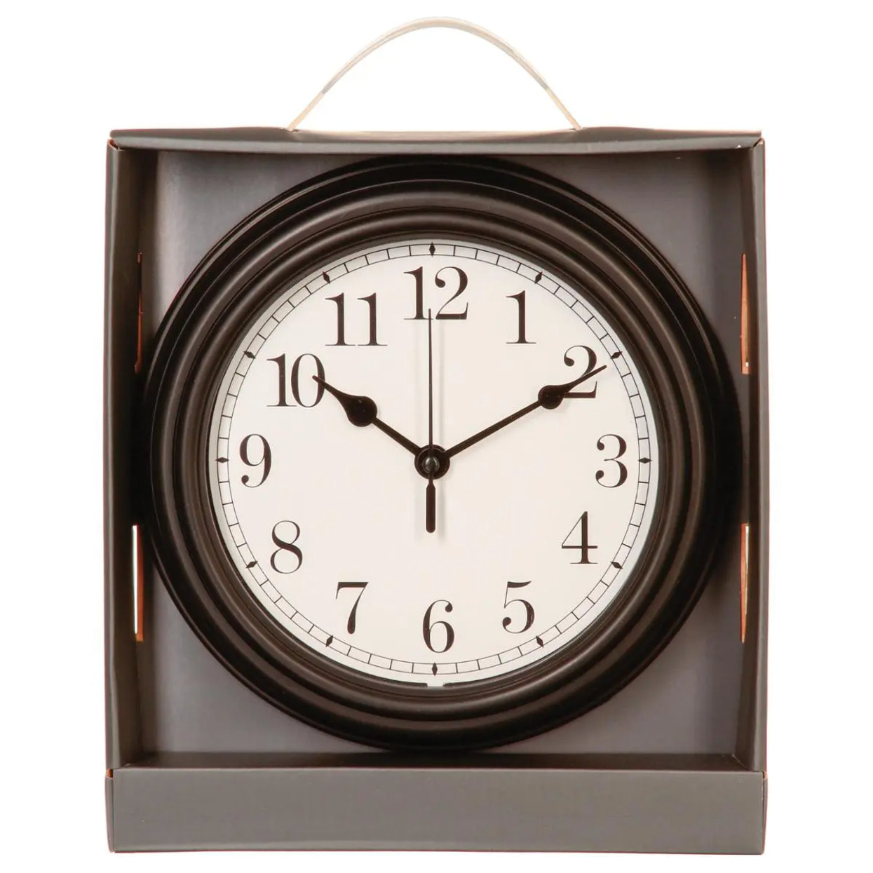 Horloge "Evan" à moulures D22cm