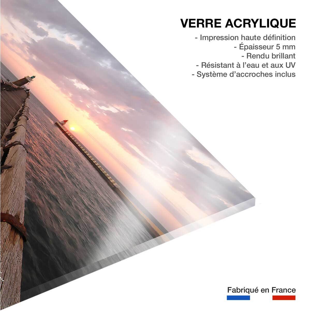 Tableau vue sur l'estacade capbreton Tableau plexiglas