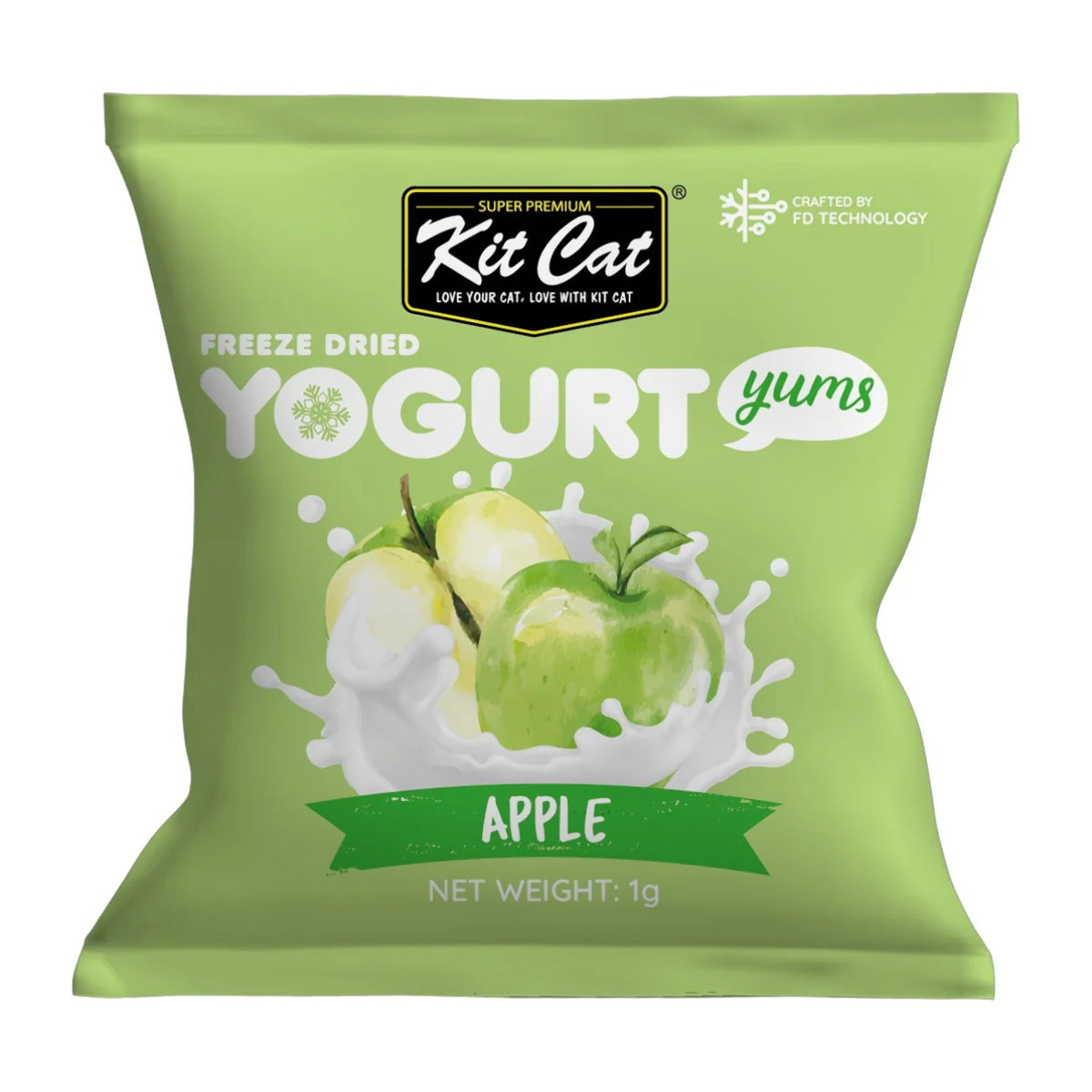 Kit Cat Yogurt Yums Liofilizado Manzana 10g (10 unidades)