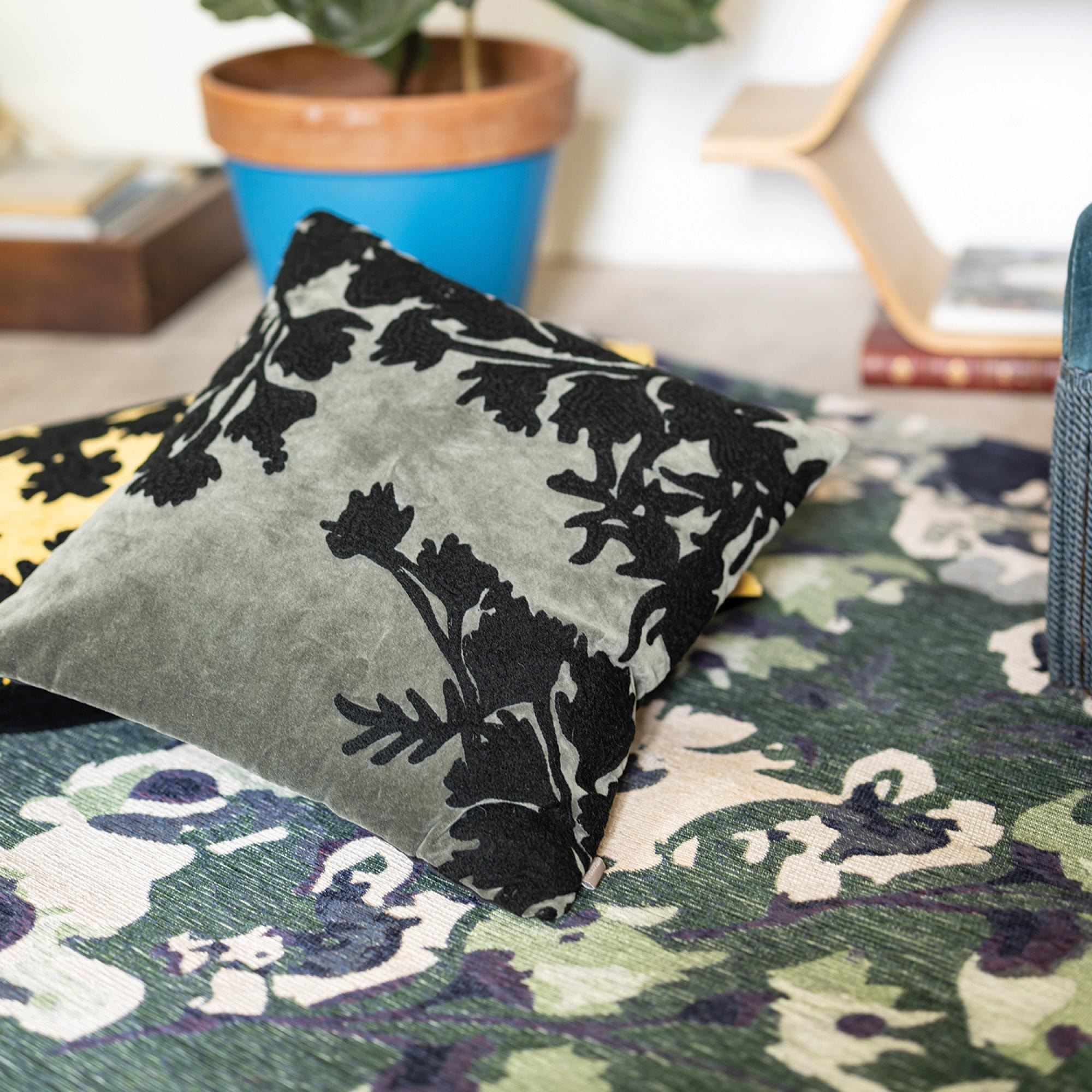 Coussin Rosalie brodé