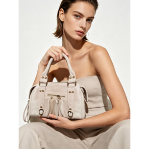 Borsa a spalla da donna - Modello Erisia - Vera pelle - 25.0 x 15.0 x 10.0 cm