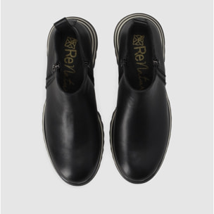 Botines de Piel - Negro - Tacón: 5 cm