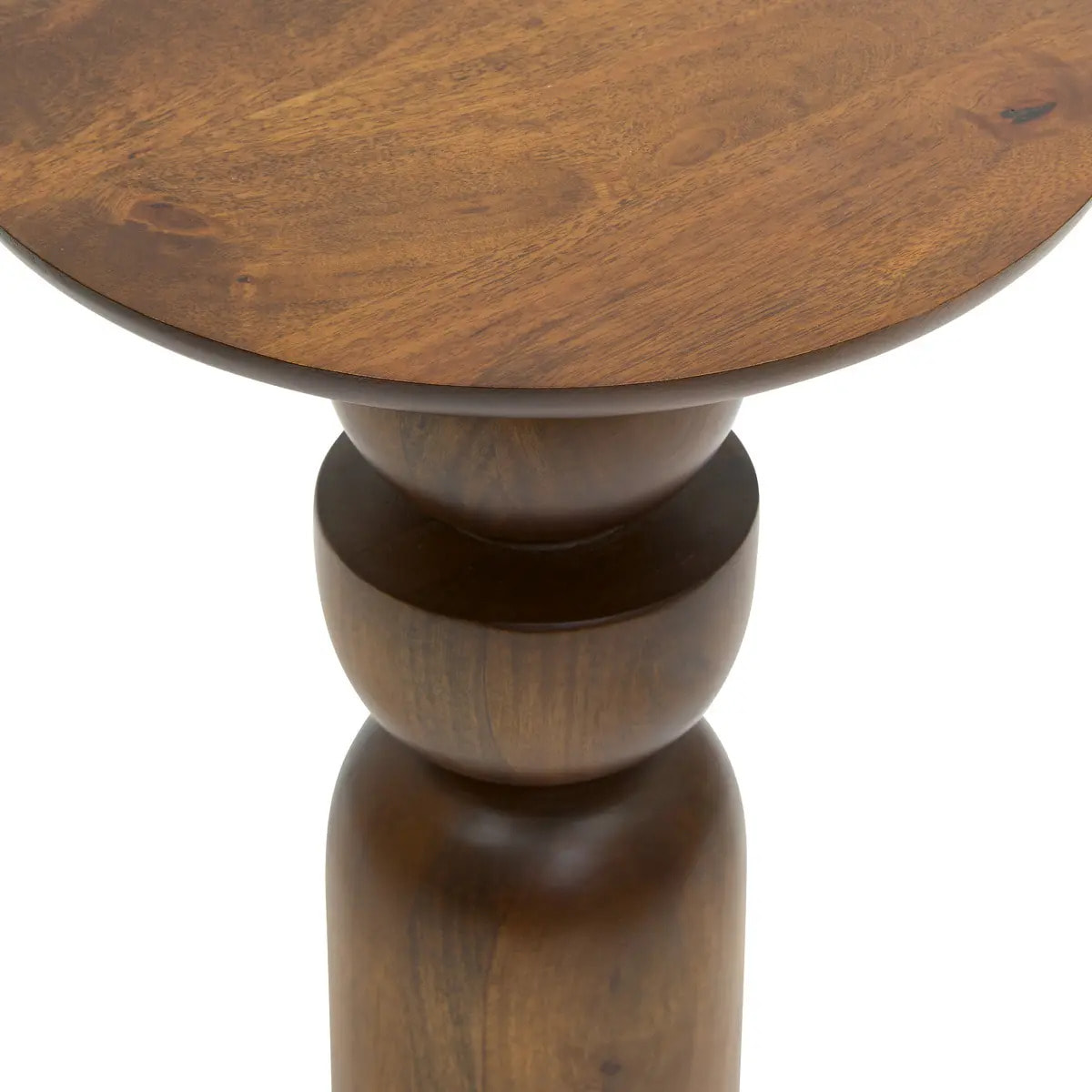Table d'appoint Shelty ronde D.38cm marron