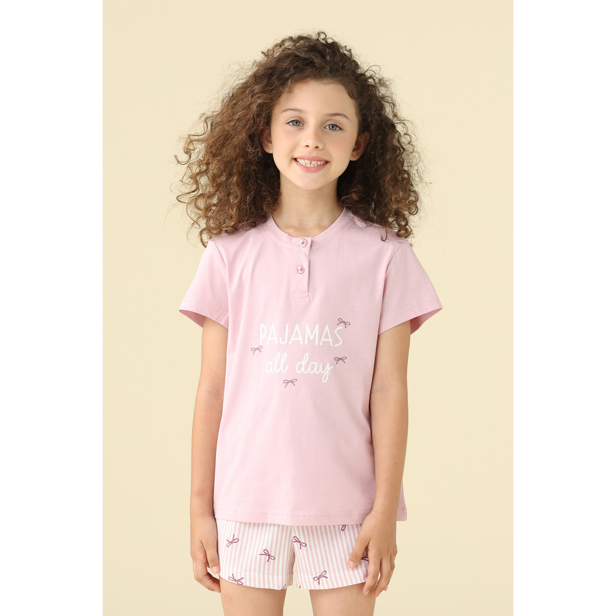 Pigiama bambina estivo in cotone. Noidinotte