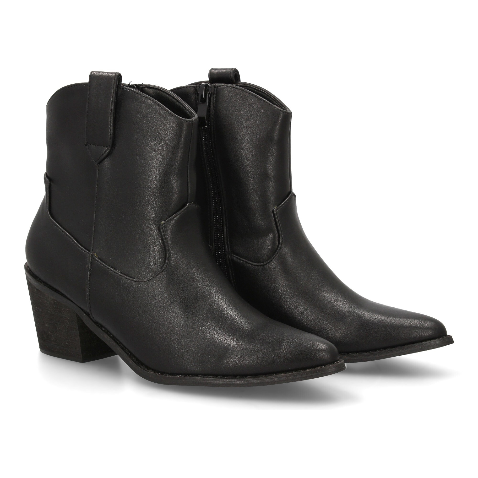 Botín cowboy baja para mujer.