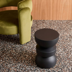 Table d'appoint, bout de canapé, table de chevet métal Ø32 x H43,5cm ASSA