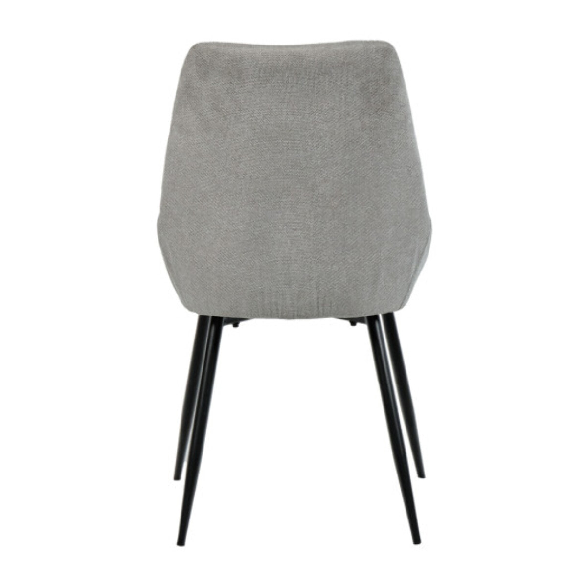Chaise en tissu avec pieds fins en métal noir - 4 coloris - MONDO