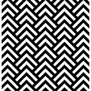 Papier peint graphique zig zag retro Intissé
