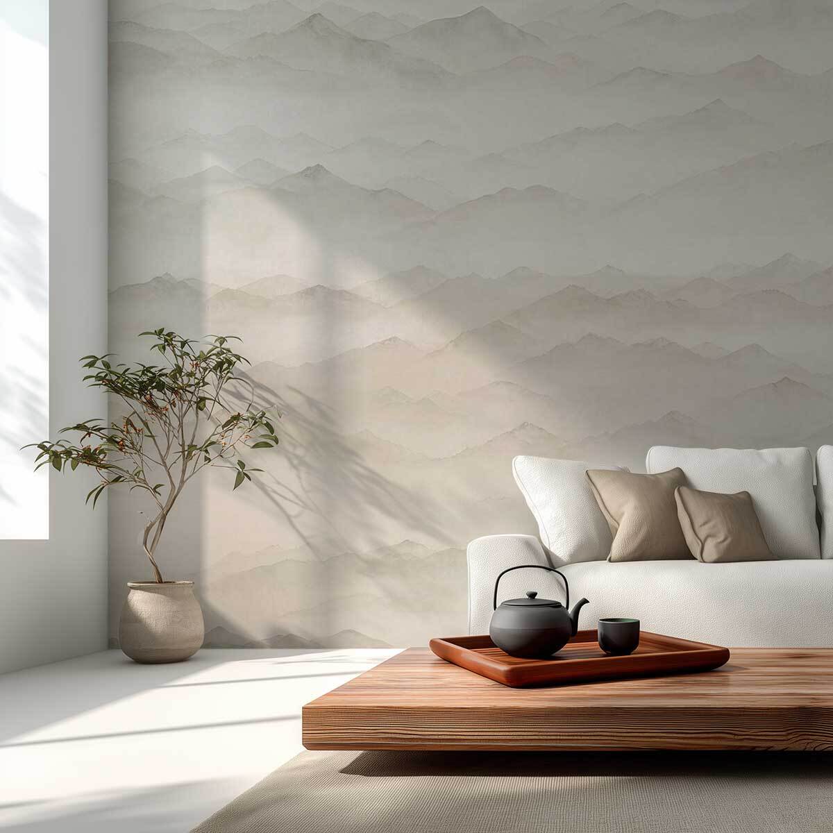 Papier peint Brume des Cimes Intissé
