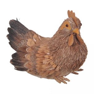 Gallina. Altezza 19 Cm - Pezzi 2 - 20X19X15cm - Colore: Altro - Bianchi Dino - Soggetti Pasquali, Conigli, Galline, Pecore Ecc